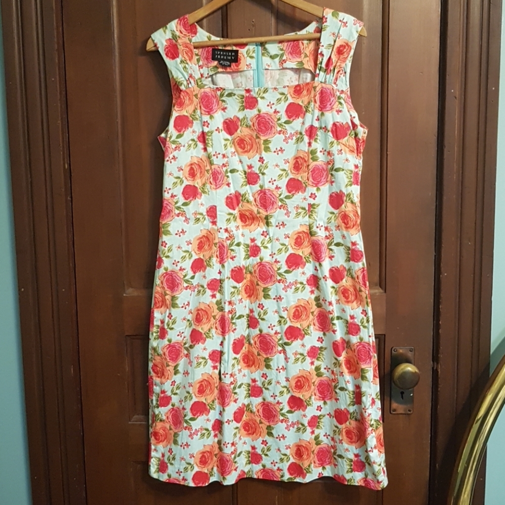 Rose Printed Sleeveless dress